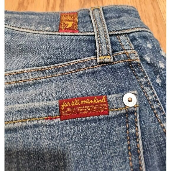 ALT Elena Gilbert 7 for All Mankind Jeans Women Sz 26 Blue Streetwear $300 - Picture 11 of 11